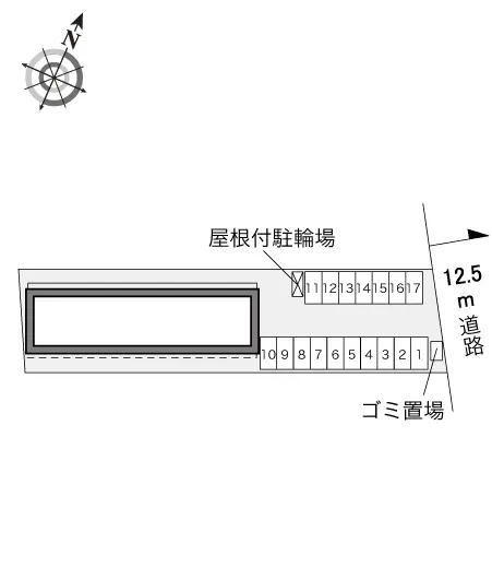 ★手数料０円★倉敷市玉島上成　月極駐車場（LP）